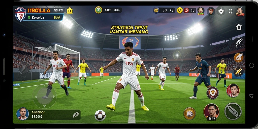 Screenshot gameplay menampilkan strategi seru di 11BOLA.