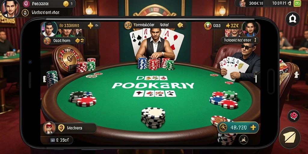 Tampilan gameplay Poker yang menarik di 33ZK.