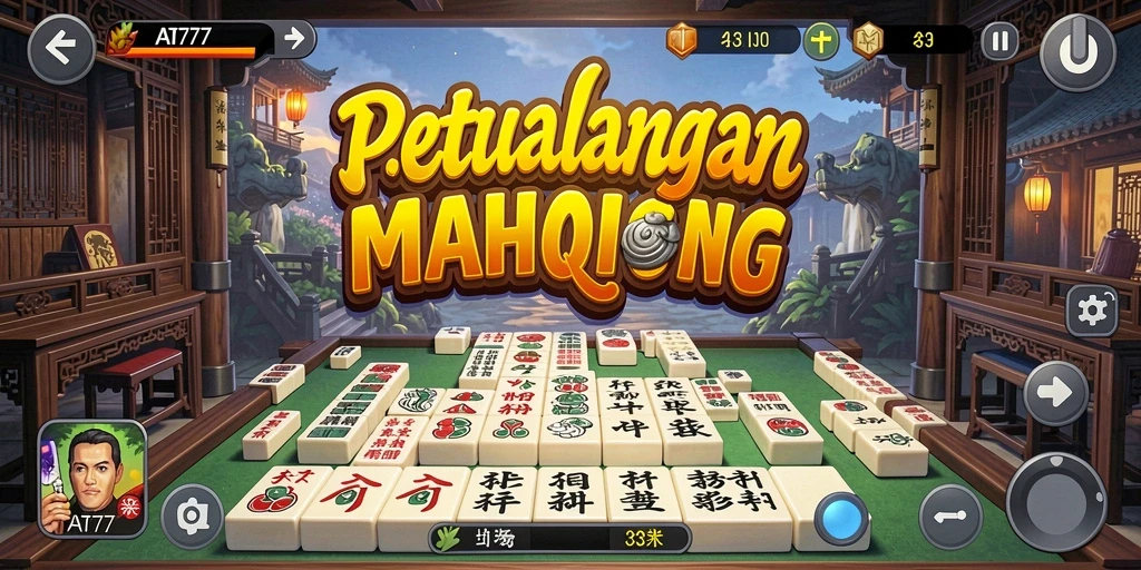 Tampilan gameplay AT777 yang menarik dalam permainan Mahjong.