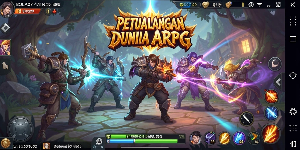 Tampilan menawan di dalam game ARPG BOLA07.