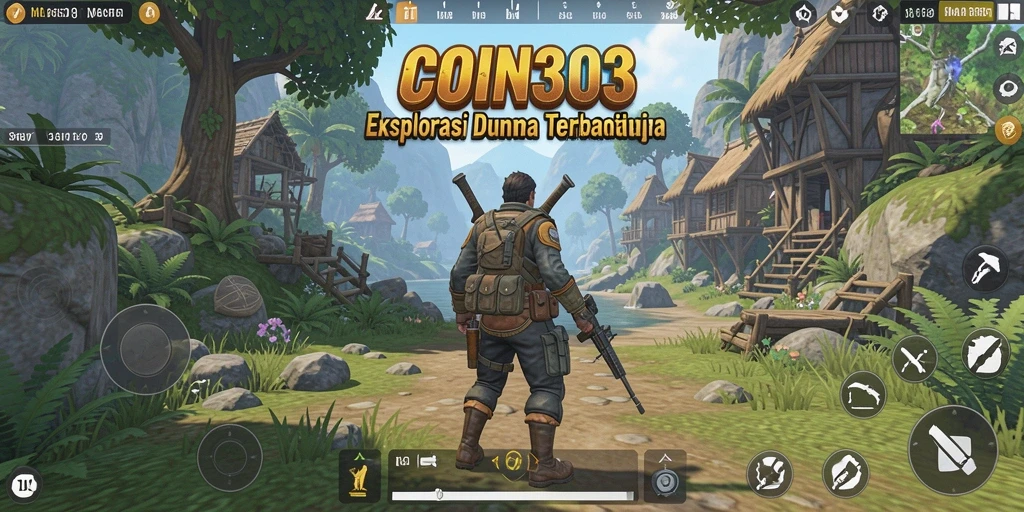 Tangkapan layar utama COIN303 menampilkan petualangan epik di dunia terbuka.