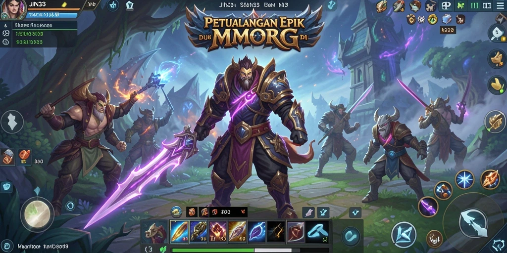 Gameplay seru dan mendebarkan dalam petualangan MMORPG JIN33.