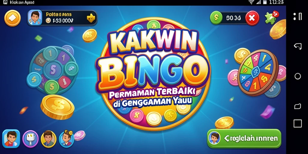 Tampilan permainan Bingo yang seru dan interaktif di KAKWIN.