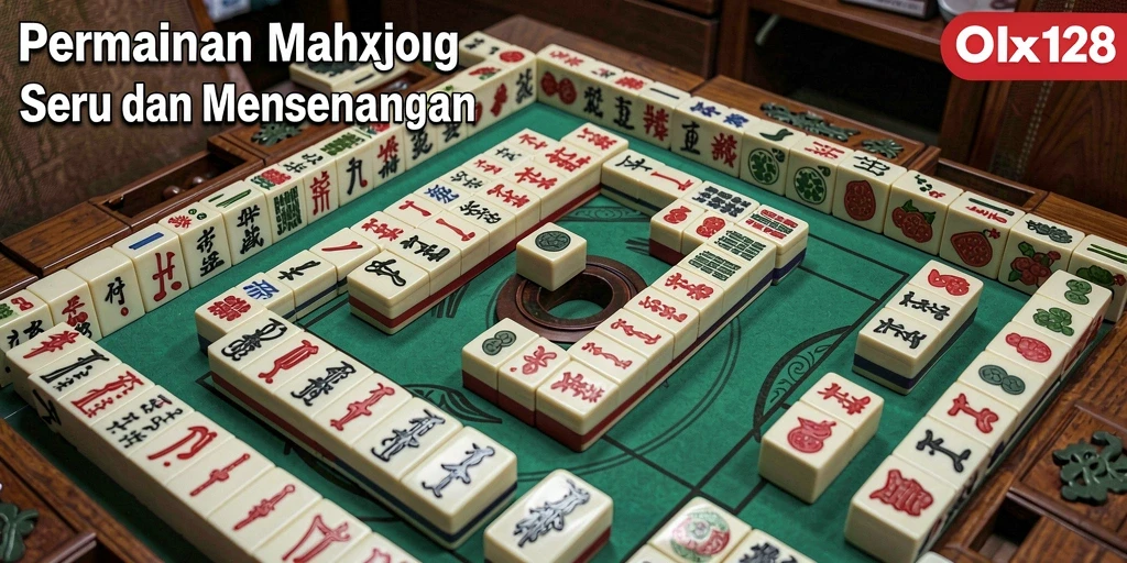 Tampilan gameplay menarik dari OLX128 yang penuh tantangan Mahjong.