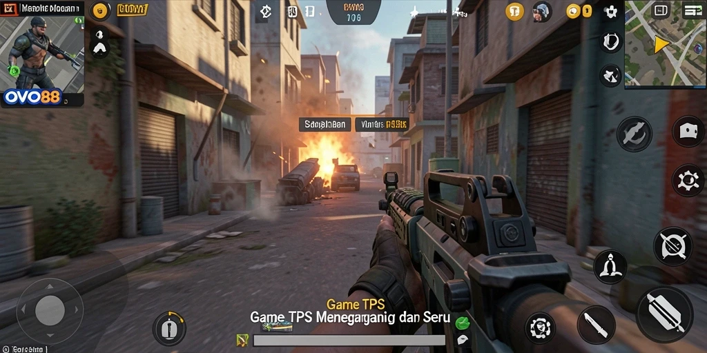 Tampilan gameplay OVO88 yang intens dan menegangkan.