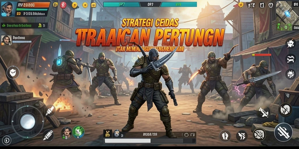 Screenshot gameplay PP7 menunjukkan momen pertempuran strategis yang mendebarkan.