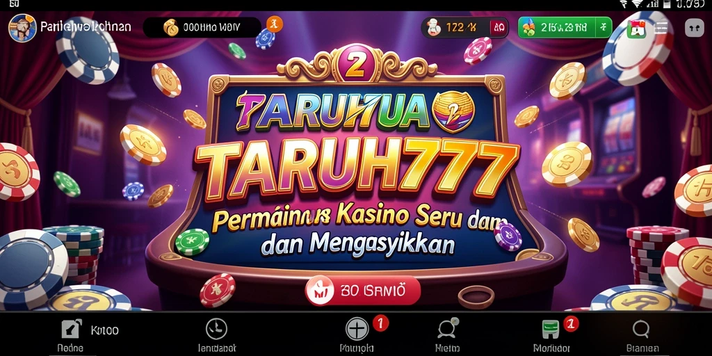 Tangkapan layar TARUH777 menunjukkan pengalaman bermain Kasino yang mendebarkan.