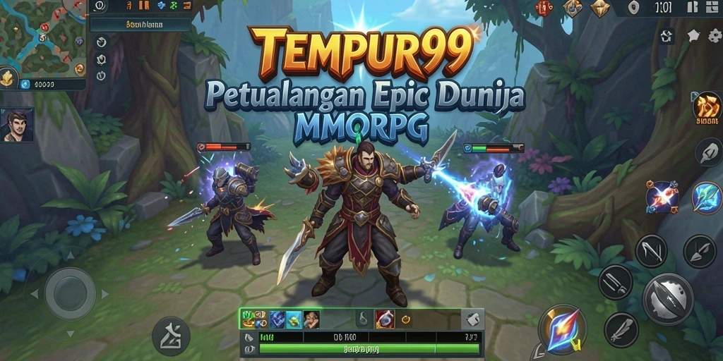 Tampilan gameplay TEMPUR99 yang mendebarkan dan penuh aksi.