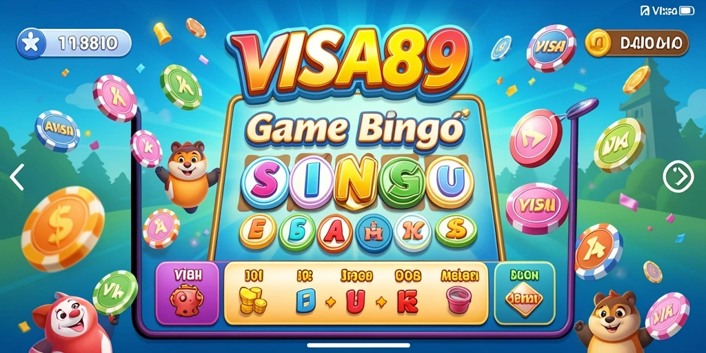Tampilan seru gameplay Bingo di VISA89.